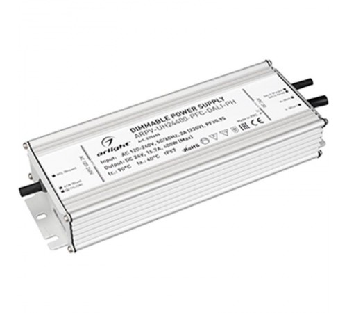 Блок питания ARPV-UH24400-PFC-DALI-PH (24V, 16.7A, 400W)  025655  Arlight