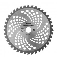 Диск для триммера 230x25,4мм, толщина 1,3мм, 40 зубьев  KR-16-1224  Kranz