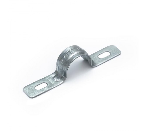 Скоба металлическая двухлапковая усиленная противопожарная СМДУ d19-20 мм (100 шт/уп) Промрукав  PR13.02413  Промрукав