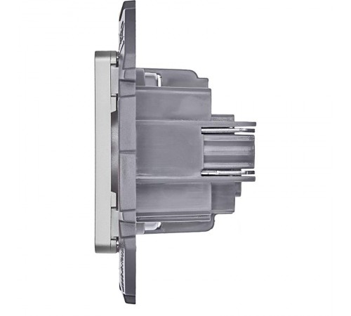 Inspiria Алюминий Розетка без заземления С/У без рамки  673712  Legrand