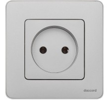 Inspiria Алюминий Розетка без заземления С/У без рамки  673712  Legrand