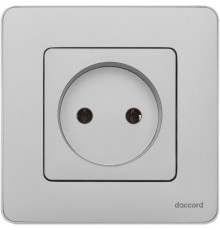 Inspiria Алюминий Розетка без заземления С/У без рамки  673712  Legrand