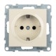 SUNO Силовая розетка 2К+З 16А 250В с защитными шторками.Безвинтовые зажимы. Цвет "Слоновая кость"  721220  Legrand
