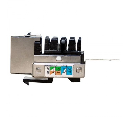 Модуль Keystone розеточный TERACOM PRO Cat.6 RJ-45 экранированный FTP 110 IDC 90 градусов  TRP-KSTN-SOCK-90D-6FTP  EKF