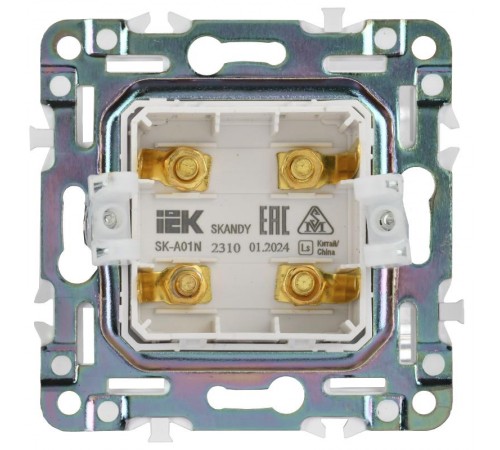 SKANDY Аудиорозетка 4-мест. SK-A01N никель  SK-S40-K50  IEK
