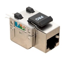 Модуль Keystone розеточный TERACOM PRO Cat.6 RJ-45 экранированный FTP 110 IDC 90 градусов  TRP-KSTN-SOCK-90D-6FTP  EKF