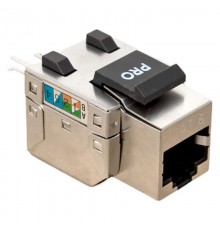 Модуль Keystone розеточный TERACOM PRO Cat.6 RJ-45 экранированный FTP 110 IDC 90 градусов  TRP-KSTN-SOCK-90D-6FTP  EKF