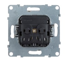 SUNO Силовая розетка 2К+З 16А 250В с защитными шторками.Безвинтовые зажимы. Цвет "Слоновая кость"  721220  Legrand