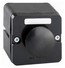 ПКЕ 212-1 У3, 10А, 660В, 1 элемент, чёрный гриб, накладной, IP40, пост управления (ЭТ)  ET519066  Электротехник