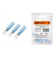 Наконечник НВИ-Т 2,5-5 вилка в термоусаживаемой манжете (100шт)  SQ0589-0105  TDM