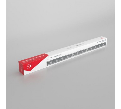 Прожектор светодиодный архитектурный AR-LINE-1000L-48W-24V RGB-Warm3000 (Grey, 15x45 deg, DMX512)  027958  Arlight