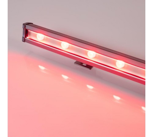 Прожектор светодиодный архитектурный AR-LINE-1000L-48W-24V RGB-Day4000 (Grey, 15x45 deg, DMX512)  027282  Arlight