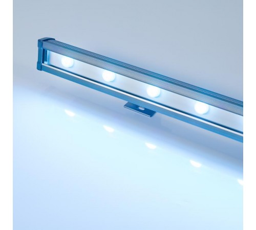 Прожектор светодиодный архитектурный AR-LINE-1000L-48W-24V RGB-Day4000 (Grey, 15x45 deg, DMX512)  027282  Arlight