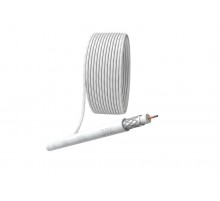 ЭРА Кабель коаксиальный RG-6U, 75 Ом, CCS/(оплётка Al 48%), PVC, цвет белый, бухта 20 м, SIMPLE  Б0044599  ЭРА