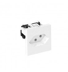 Розетка 0° одинарная,швейцарский стандарт, 250 В, 10A (белый) (SKS-CH0 RW1)  6117200  OBO Bettermann