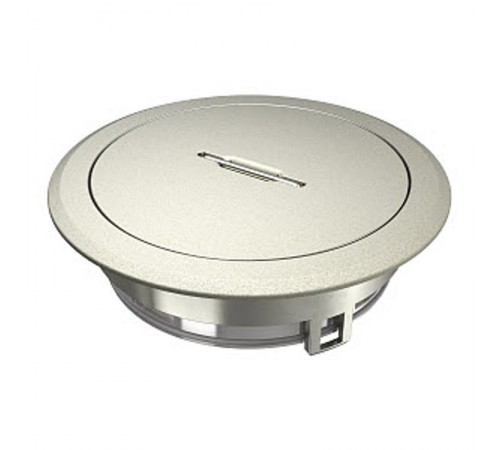 Лючок GES R2T 40х140 мм (для монтажных оснований, никелир.) с тубусом (GES R2T Ni)  7408860  OBO Bettermann