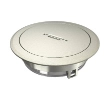 Лючок GES R2T 40х140 мм (для монтажных оснований, никелир.) с тубусом (GES R2T Ni)  7408860  OBO Bettermann