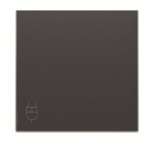 Накладка розетки с крыш., SKY цвет чёрный бархат 8588.1 NS  2CLA858810A1501  ABB