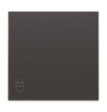 Накладка розетки с крыш., SKY цвет чёрный бархат 8588.1 NS  2CLA858810A1501  ABB