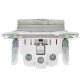 SKANDY Розетка з/к/ш с крышкой 16А IP44 SK-R11N никель  SK-R16-16-44-K50  IEK