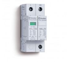 Устройство защиты от импульсных перенапряжений УЗИП тип 1 (1 варистор + 1 искровый разрядник); модульный, ширина 35мм; степень защиты IP20