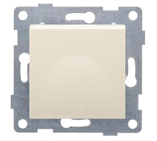 Ugra Розетка 1-ой с/з с з/ш и крышкой, СУ , 16А, 250В, беж  С11Р91-003  GUSI Electric