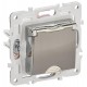 SKANDY Розетка з/к/ш с крышкой 16А IP44 SK-R11N никель  SK-R16-16-44-K50  IEK