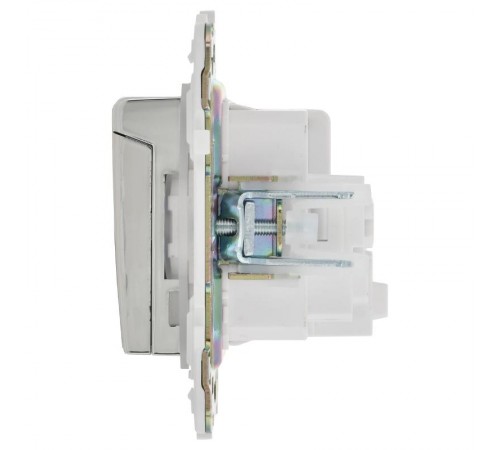 SKANDY Розетка з/к/ш с крышкой 16А IP44 SK-R11N никель  SK-R16-16-44-K50  IEK