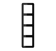 Рамка для вертикальной и горизонтальной установки, 4-кратная; черная  CD584SW  Jung