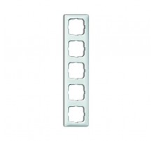 Рамка 5-постовая для кабель-каналов, серия Reflex SI, альпийский белый  1725-0-1498   2CKA001725A1498  ABB