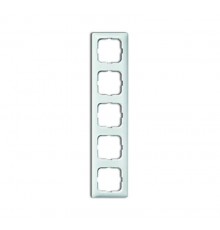 Рамка 5-постовая для кабель-каналов, серия Reflex SI, альпийский белый  1725-0-1498   2CKA001725A1498  ABB