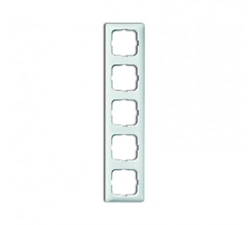 Рамка 5-постовая для кабель-каналов, серия Reflex SI, альпийский белый  1725-0-1498   2CKA001725A1498  ABB