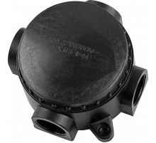 Коробка распределительная КЭМ 1-10-4Б монтажная , 4-х рожковая, 380V, 110х48х110, черный  29850  FERON