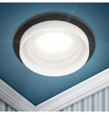 Cветильник встраиваемый декоративный DK95 BK MR16 GU5.3 черный  Б0055591  ЭРА