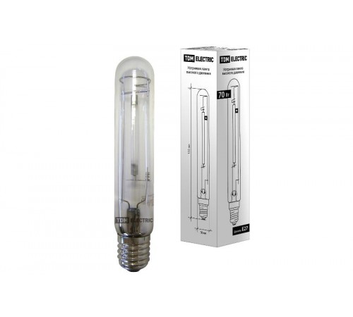 Лампа натриевая газоразрядная ДНаТ  70Вт Е27 2100К  SQ0325-0001  TDM