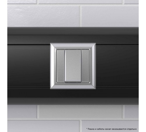 Переключатель модульный, "Avanti", "Закаленная сталь", 1 модуль  4404111  DKC