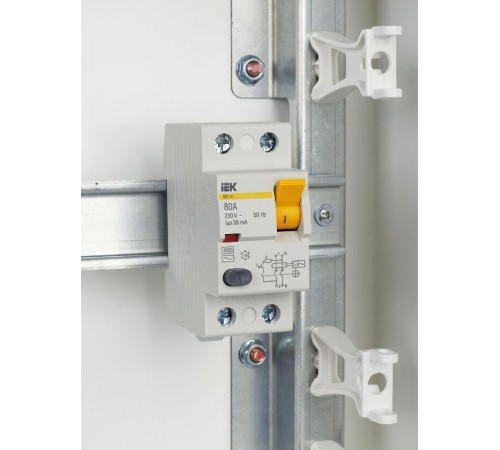 Выключатель дифференциальный (УЗО) ВД1-63 2п 80А 30мА тип AC  MDV10-2-080-030  IEK