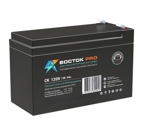 Акумуляторная батарея UPS серии СК 1209 12В/9Ач  СК 1209  Восток