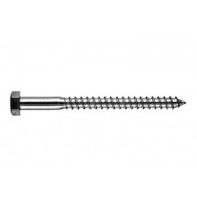 Сантехнический шуруп 8х50 DIN 571 глухарь цинк (10 шт/уп)  PR08.9710  Промрукав