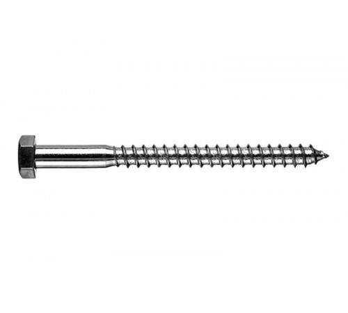 Сантехнический шуруп 8х80 DIN 571 глухарь цинк (10 шт/уп)  PR08.9719  Промрукав