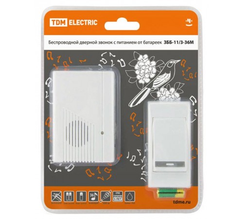 Звонок ЗББ-11/3-36М (беспр., бат.)   SQ1901-0003  TDM