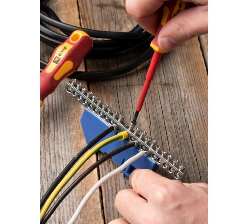 Шина "N" 63.24 (DIN изолятор) никель EKF PROxima  sn1-63-24-d  EKF