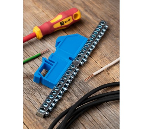 Шина "N" 63.24 (DIN изолятор) никель EKF PROxima  sn1-63-24-d  EKF