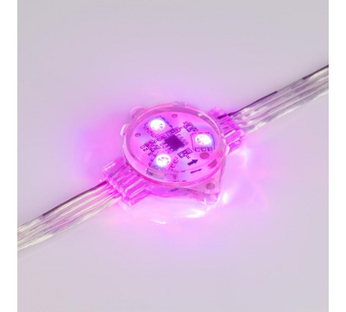 Модуль управляемый VISOR-SPI-5060-3-12V RGB 120deg (D30x16mm, 0.75W, IP68)  029377  Arlight