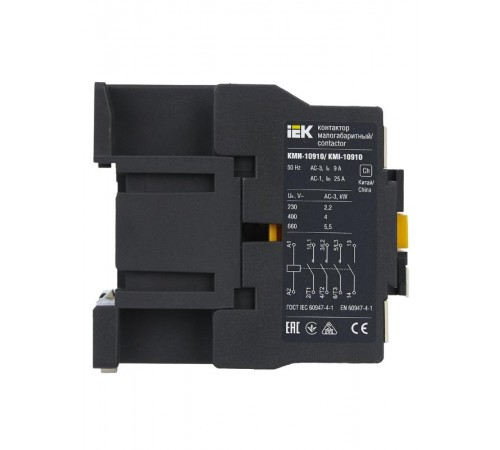 Контактор КМИ-10910 9А 230В/АС3 1НО   KKM11-009-230-10  IEK