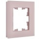 BRITE Рамка 1-ая РУ-1-2-Бр стекло розовый матовый  BR-M12-G-31-K14  IEK