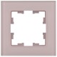 BRITE Рамка 1-ая РУ-1-2-Бр стекло розовый матовый  BR-M12-G-31-K14  IEK