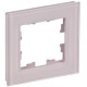 BRITE Рамка 1-ая РУ-1-2-Бр стекло розовый матовый  BR-M12-G-31-K14  IEK