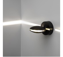 Декоративная подсветка WL44 BK светодиодная 9Вт 3500К черный IP54 для интерьера, фасадов зданий  Б0054424  ЭРА