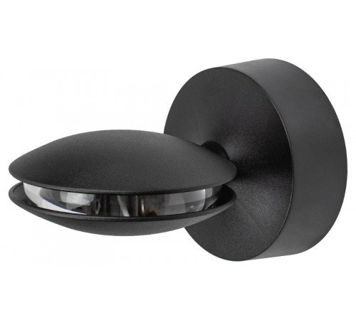 Декоративная подсветка WL44 BK светодиодная 9Вт 3500К черный IP54 для интерьера, фасадов зданий  Б0054424  ЭРА